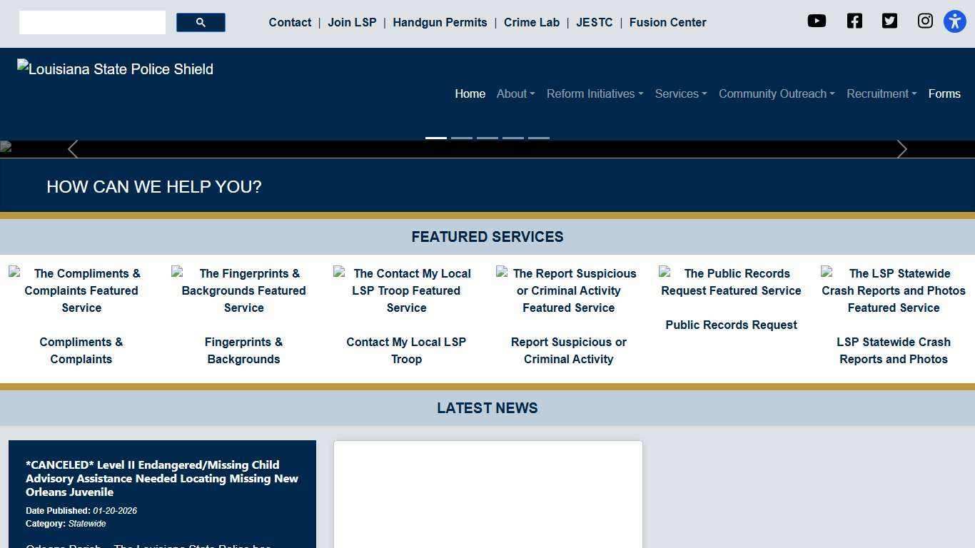 Home - Louisiana State Police